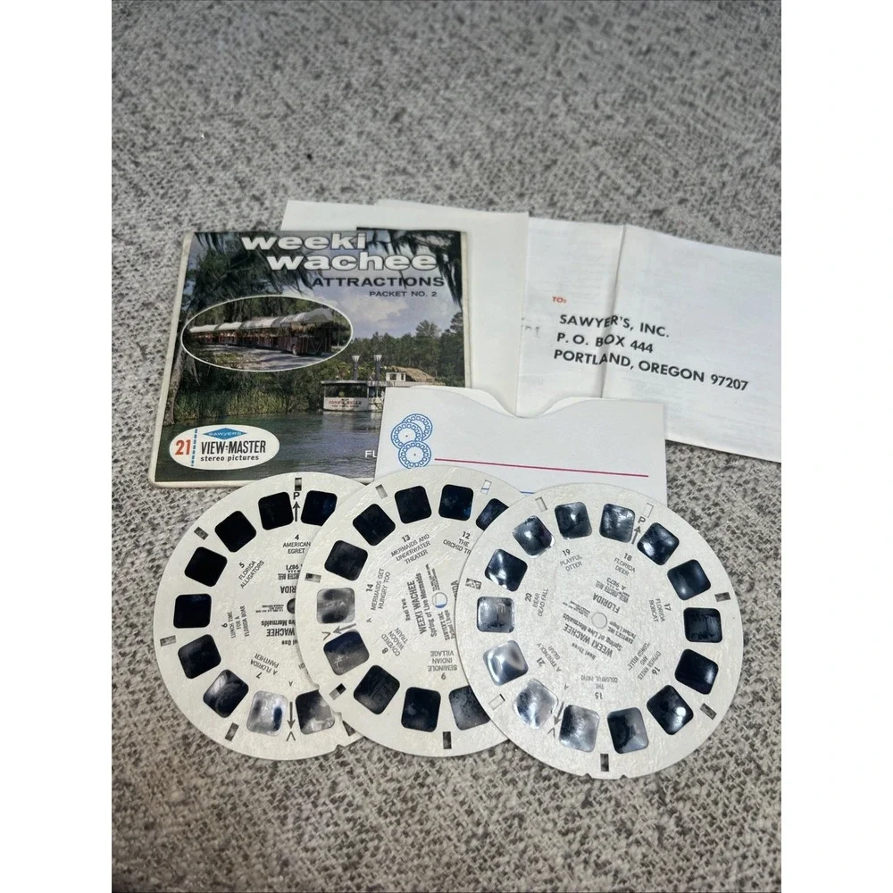 Sawyer's View Master Reel #A 987 Weeki Wachee Attractions Florida 2 circa 1960s